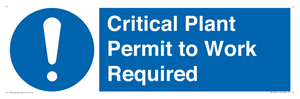 MV13201: Critical Plant Permit to Work Required