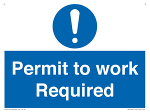 MV13207: Permit to work Required