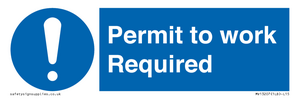 MV13207: Permit to work Required