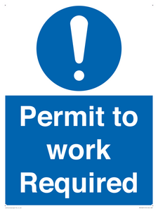 MV13207: Permit to work Required