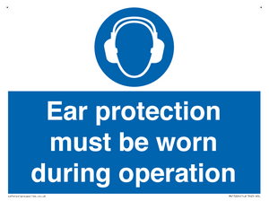 MV13224: Ear protection must be worn during operation