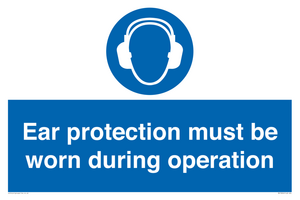MV13224: Ear protection must be worn during operation