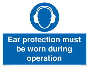 MV13224: Ear protection must be worn during operation