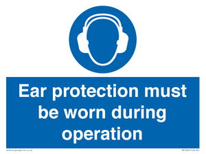 MV13224: Ear protection must be worn during operation