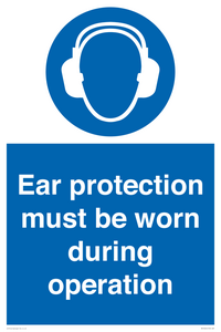 MV13224: Ear protection must be worn during operation