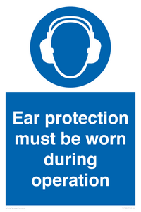 MV13224: Ear protection must be worn during operation
