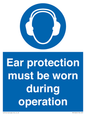 MV13224: Ear protection must be worn during operation
