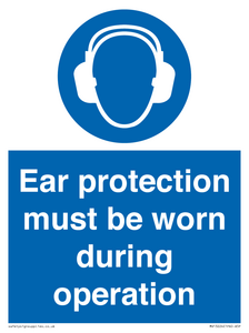 MV13224: Ear protection must be worn during operation