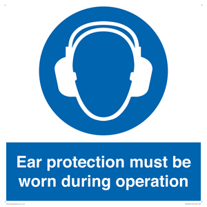 MV13224: Ear protection must be worn during operation