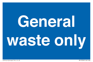 MV13236: General waste only