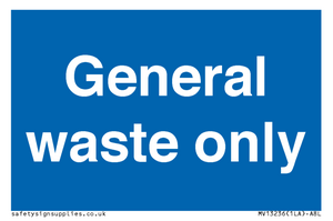 MV13236: General waste only