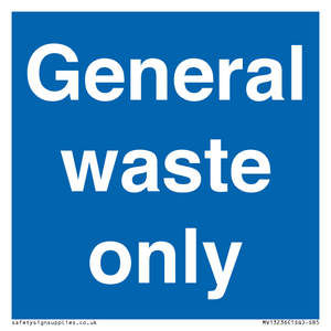 MV13236: General waste only