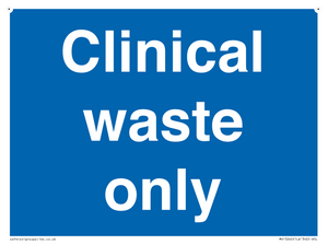 MV13240: Clinical waste only