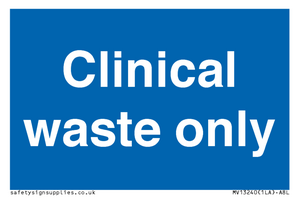 MV13240: Clinical waste only