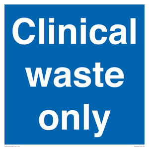 MV13240: Clinical waste only