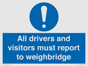 MV13373: All drivers and visitors must report to weighbridge