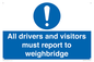 MV13373: All drivers and visitors must report to weighbridge