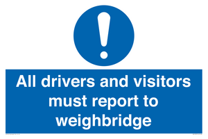 MV13373: All drivers and visitors must report to weighbridge