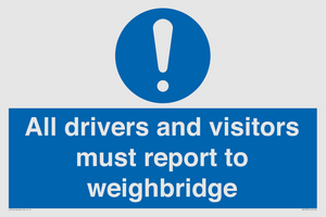 MV13373: All drivers and visitors must report to weighbridge