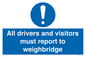 MV13373: All drivers and visitors must report to weighbridge