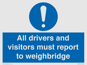 MV13373: All drivers and visitors must report to weighbridge