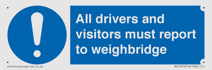 MV13373: All drivers and visitors must report to weighbridge
