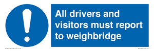 MV13373: All drivers and visitors must report to weighbridge