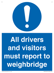 MV13373: All drivers and visitors must report to weighbridge
