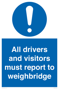 MV13373: All drivers and visitors must report to weighbridge