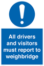 MV13373: All drivers and visitors must report to weighbridge