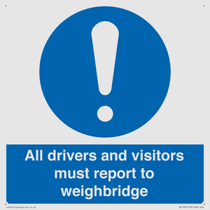 MV13373: All drivers and visitors must report to weighbridge