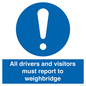 MV13373: All drivers and visitors must report to weighbridge