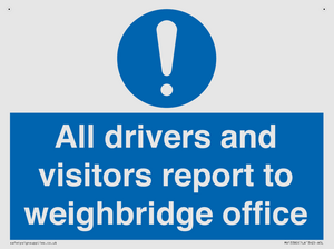 MV13380: All drivers and visitors report to weighbridge office