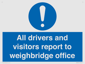 MV13380: All drivers and visitors report to weighbridge office