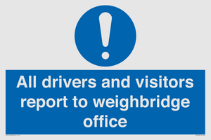 MV13380: All drivers and visitors report to weighbridge office