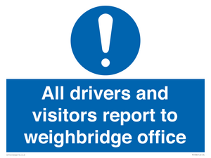 MV13380: All drivers and visitors report to weighbridge office