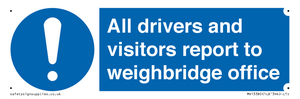 MV13380: All drivers and visitors report to weighbridge office