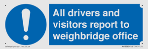 MV13380: All drivers and visitors report to weighbridge office