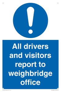 MV13380: All drivers and visitors report to weighbridge office