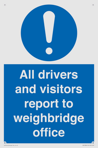 MV13380: All drivers and visitors report to weighbridge office