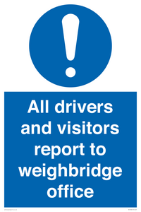 MV13380: All drivers and visitors report to weighbridge office