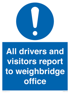 MV13380: All drivers and visitors report to weighbridge office