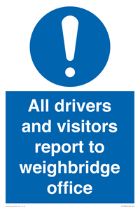 MV13380: All drivers and visitors report to weighbridge office