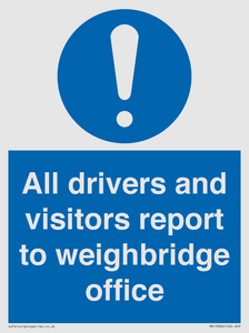 MV13380: All drivers and visitors report to weighbridge office