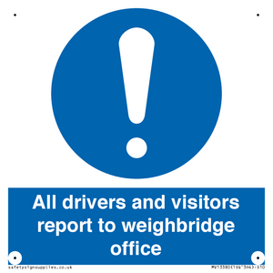 MV13380: All drivers and visitors report to weighbridge office