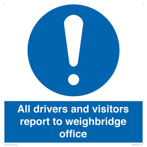MV13380: All drivers and visitors report to weighbridge office