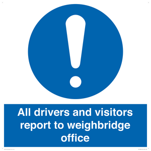 MV13380: All drivers and visitors report to weighbridge office