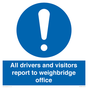 MV13380: All drivers and visitors report to weighbridge office