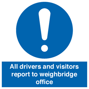 MV13380: All drivers and visitors report to weighbridge office