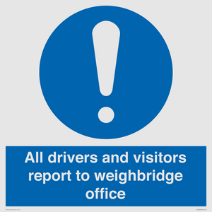 MV13380: All drivers and visitors report to weighbridge office